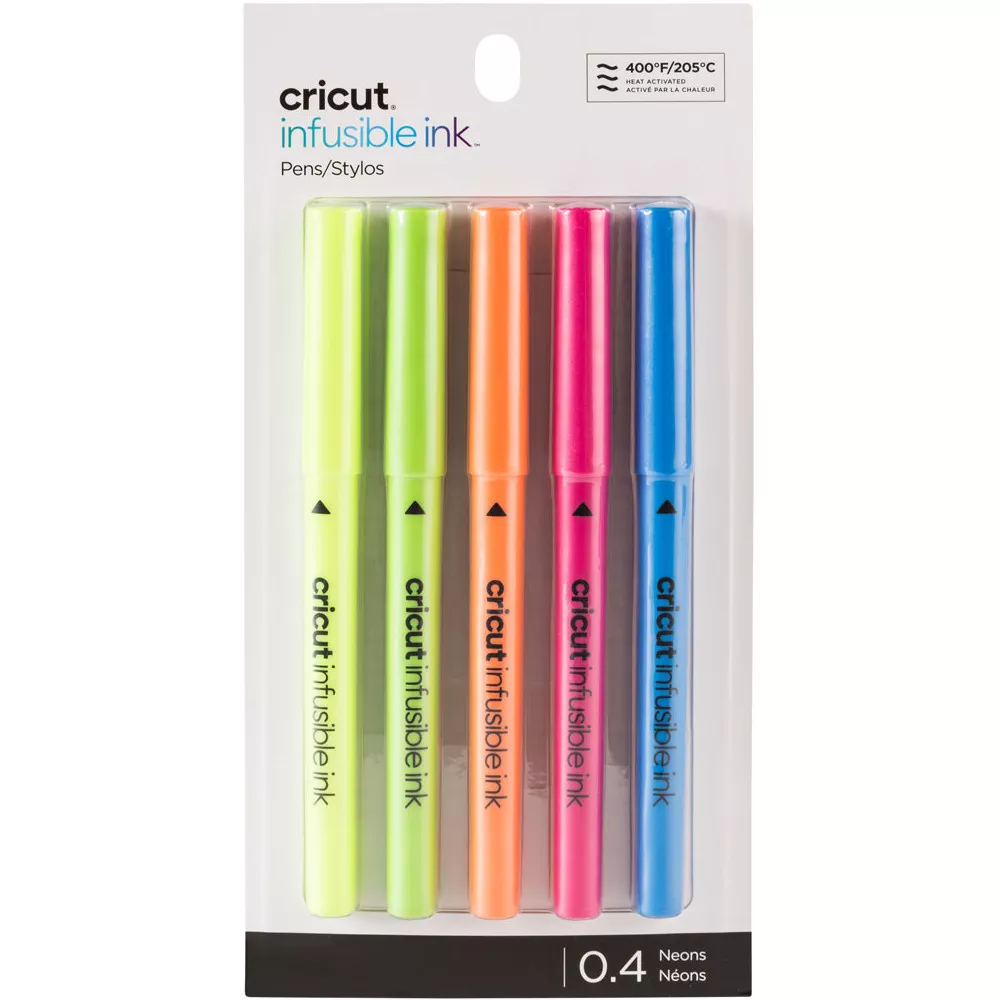Cricut 2006259 Infusible Ink Stifte mit feiner Spitze (0,4 mm), Neonfarben
